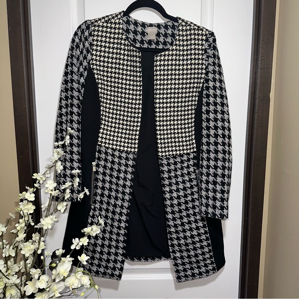 Chico's Monochrome Patterned Jacket - image 1